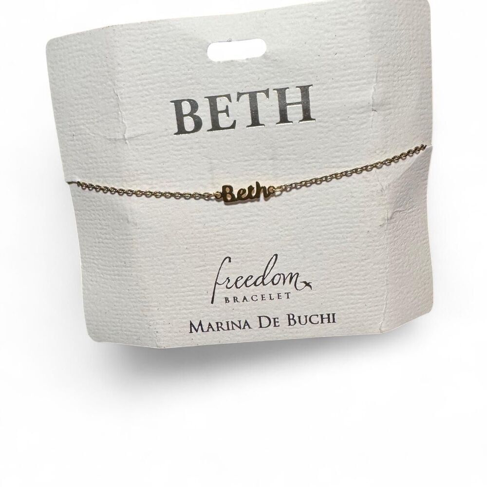 Marina De Buchi “Beth” Freedom Bracelet Gold Tone Adjustable Nickel-Free NWT